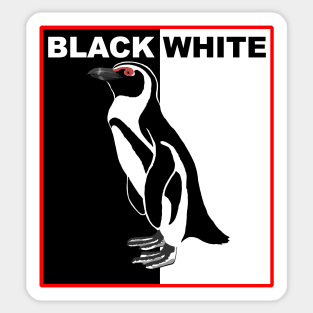 Black and White Sticker